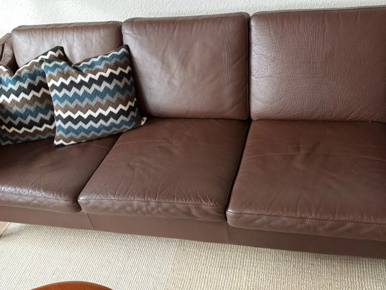 Billede 2 - Bøffellæder sofa