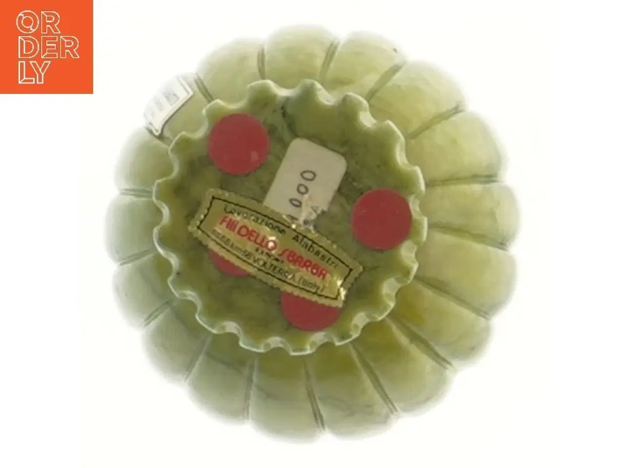 Billede 2 - Dekorativ opbevaringskrukke Italinsk alabastra fra Filii Dello Graziani (str. Ø 8,5 cm)