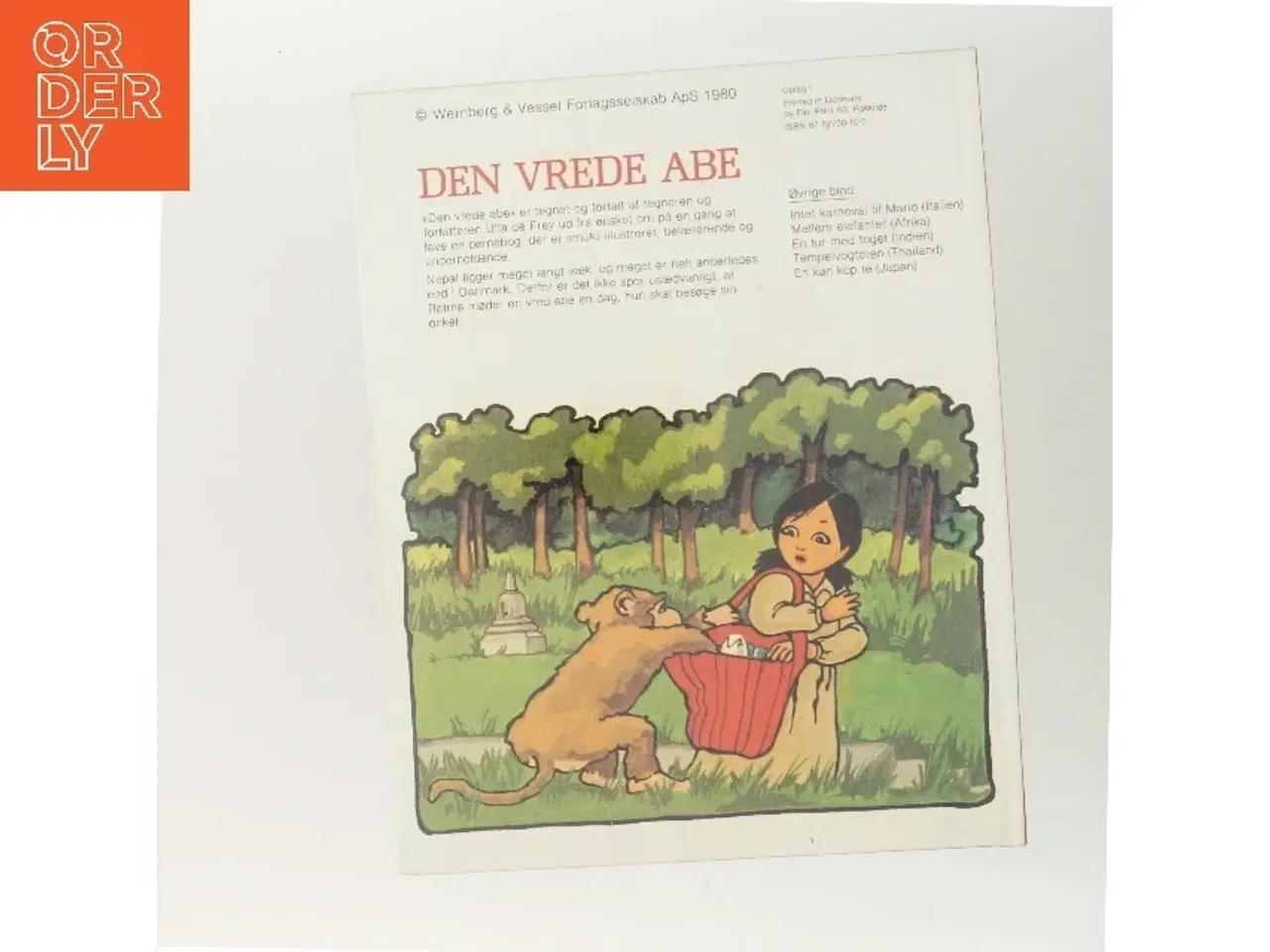 Billede 3 - Den vrede abe af Ulla de Frey (Bog)