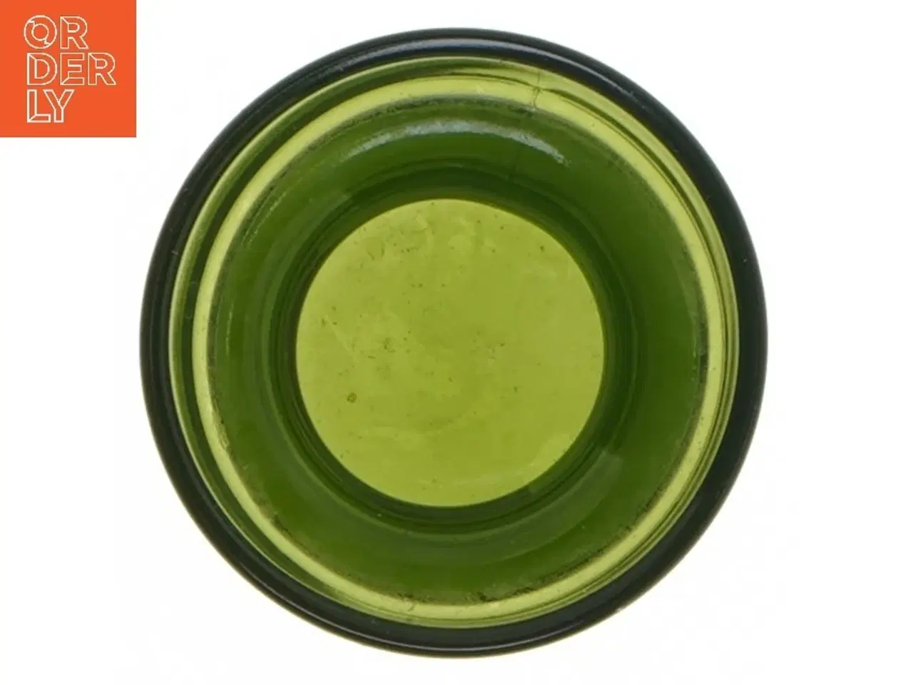 Billede 3 - Gammel Grøn glas lysestage fra Dansk Designs (str. 7 cm)