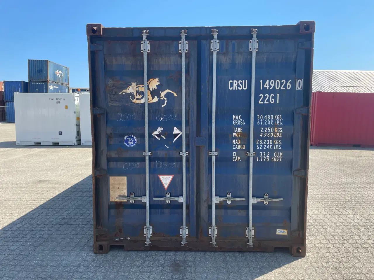 Billede 1 - 20 fods Container- ID: CRSU 149026-0