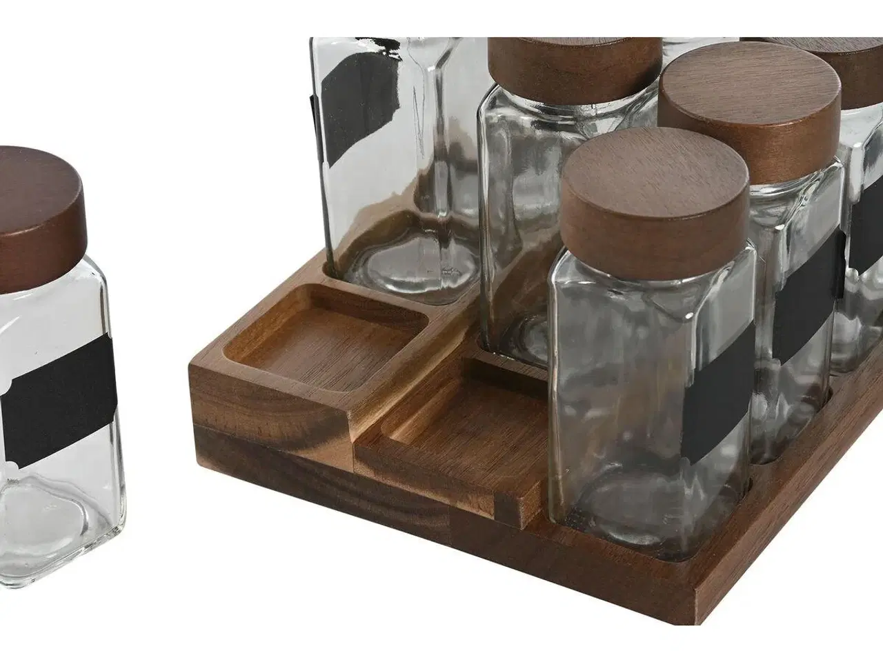 Billede 2 - Krydderihylde med glas - 90 ml, 20,5 × 16,5 × 13 cm