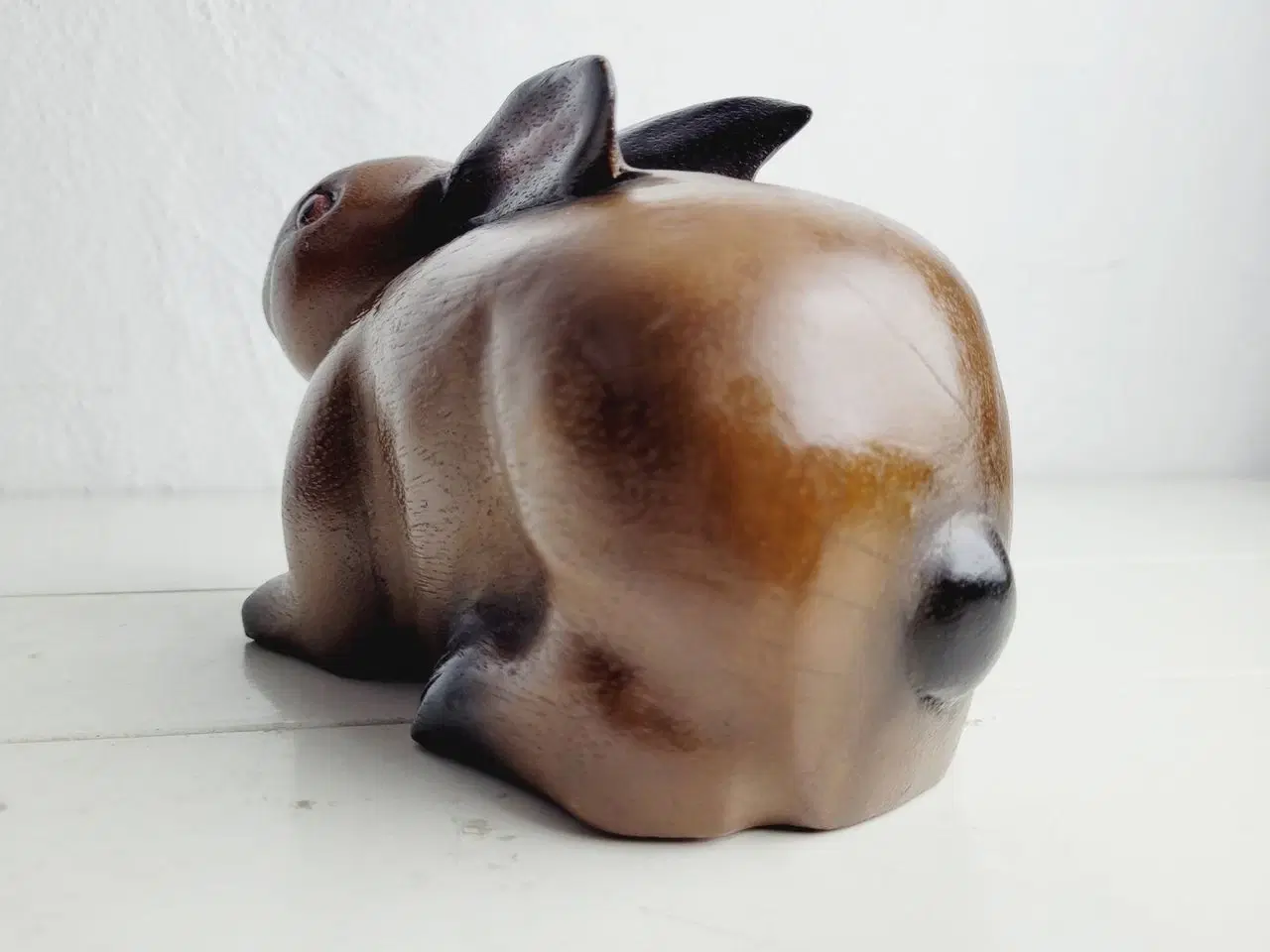 Billede 3 - ⭐️- Charmerende Vintage Hare i Træ
