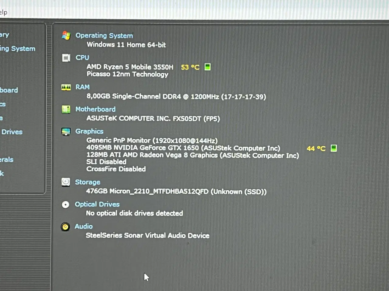 Billede 5 - ASUS TUF-GAMING Bærbar PC