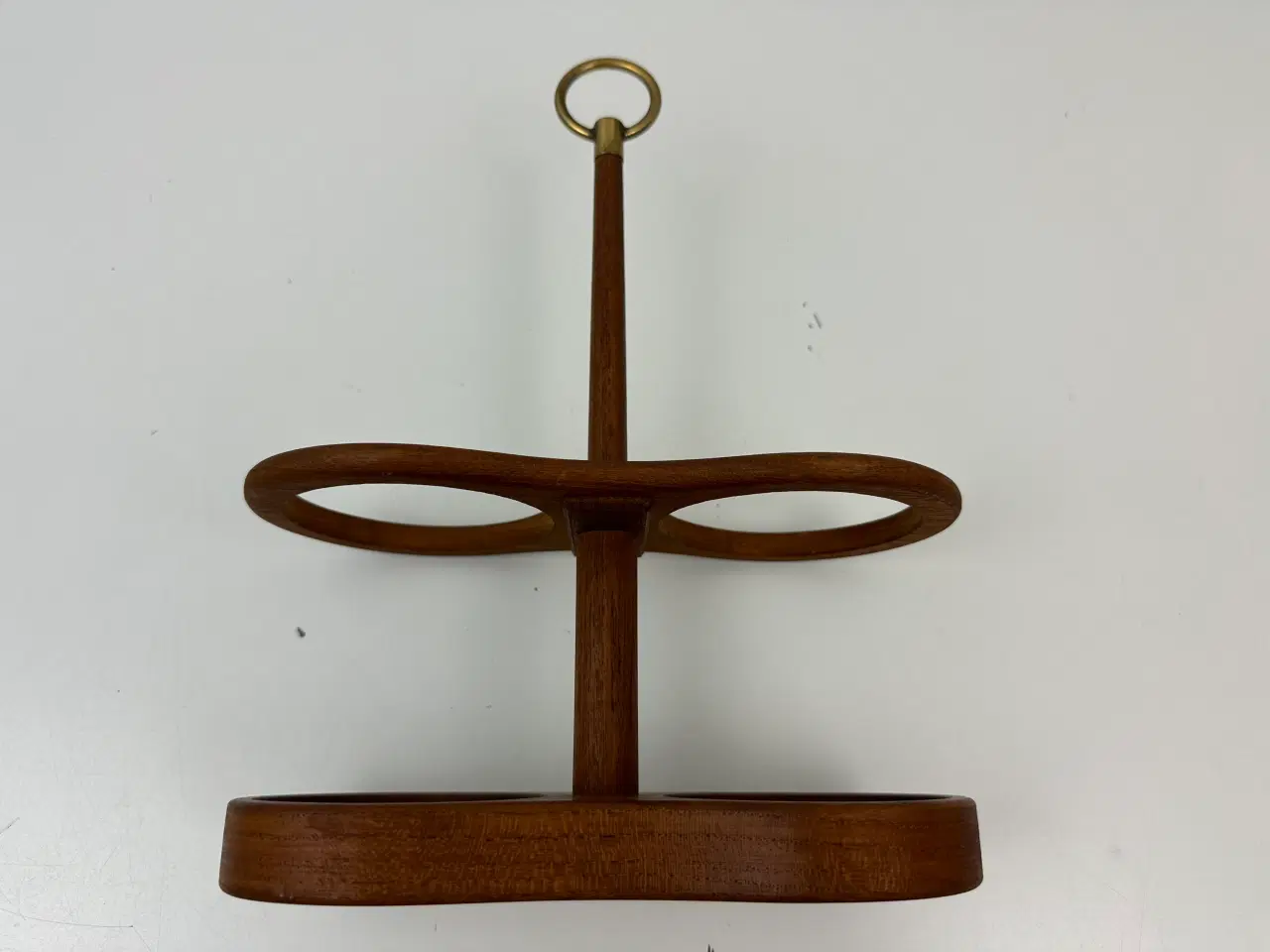 Billede 9 - Teak / messing holder (Wiggers)