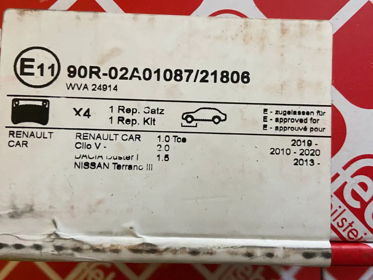 Billede 3 - Forbremsesæt Renault Captur
