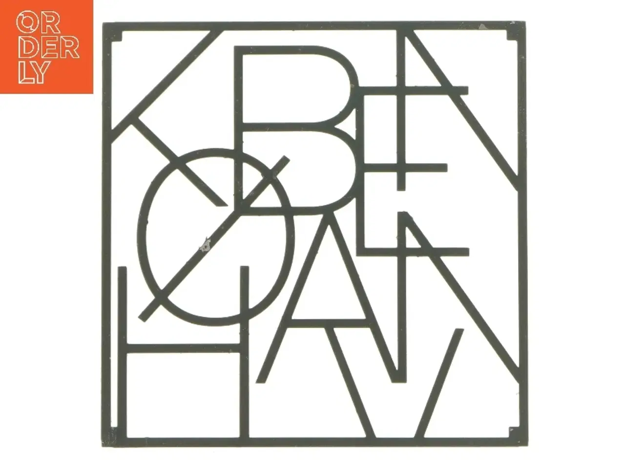 Billede 1 - Bordskåner med ordet København (str. 18x18 cm)