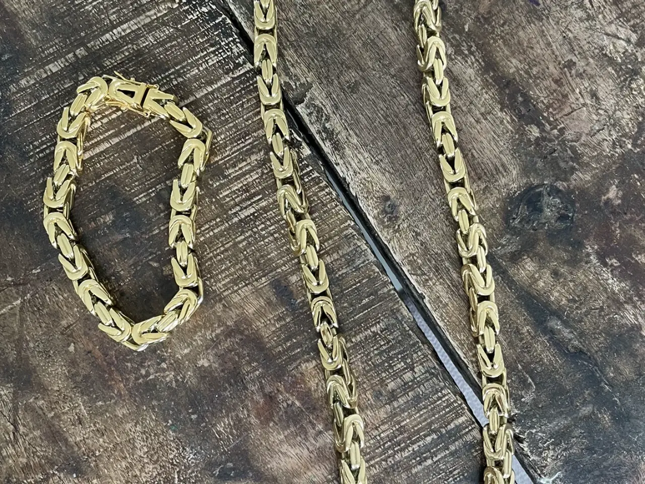 Billede 2 - Goldfilled kongekæde med kasselås 