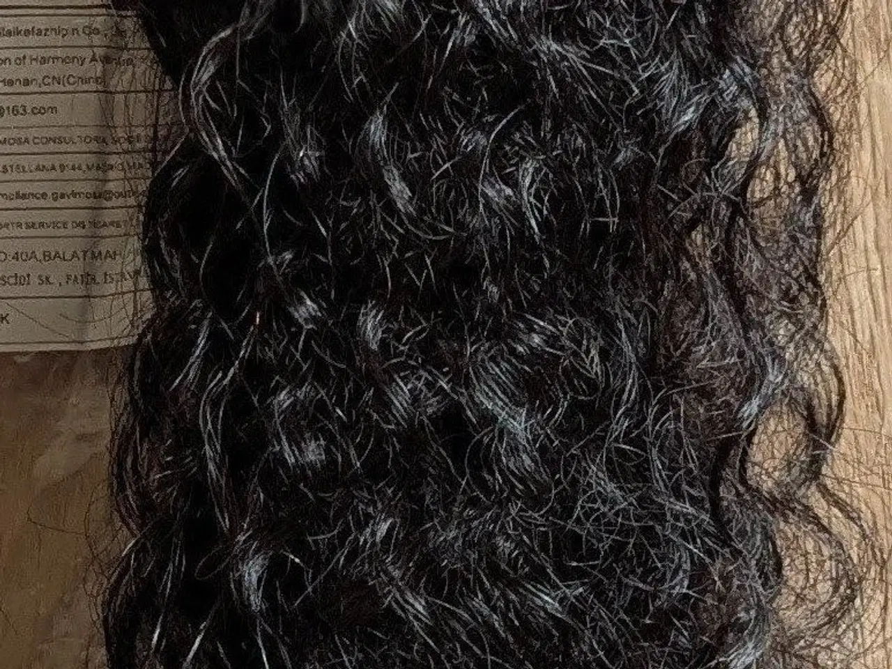 Billede 4 - Human virgin hair. Kinky krøl 86,36 cm.