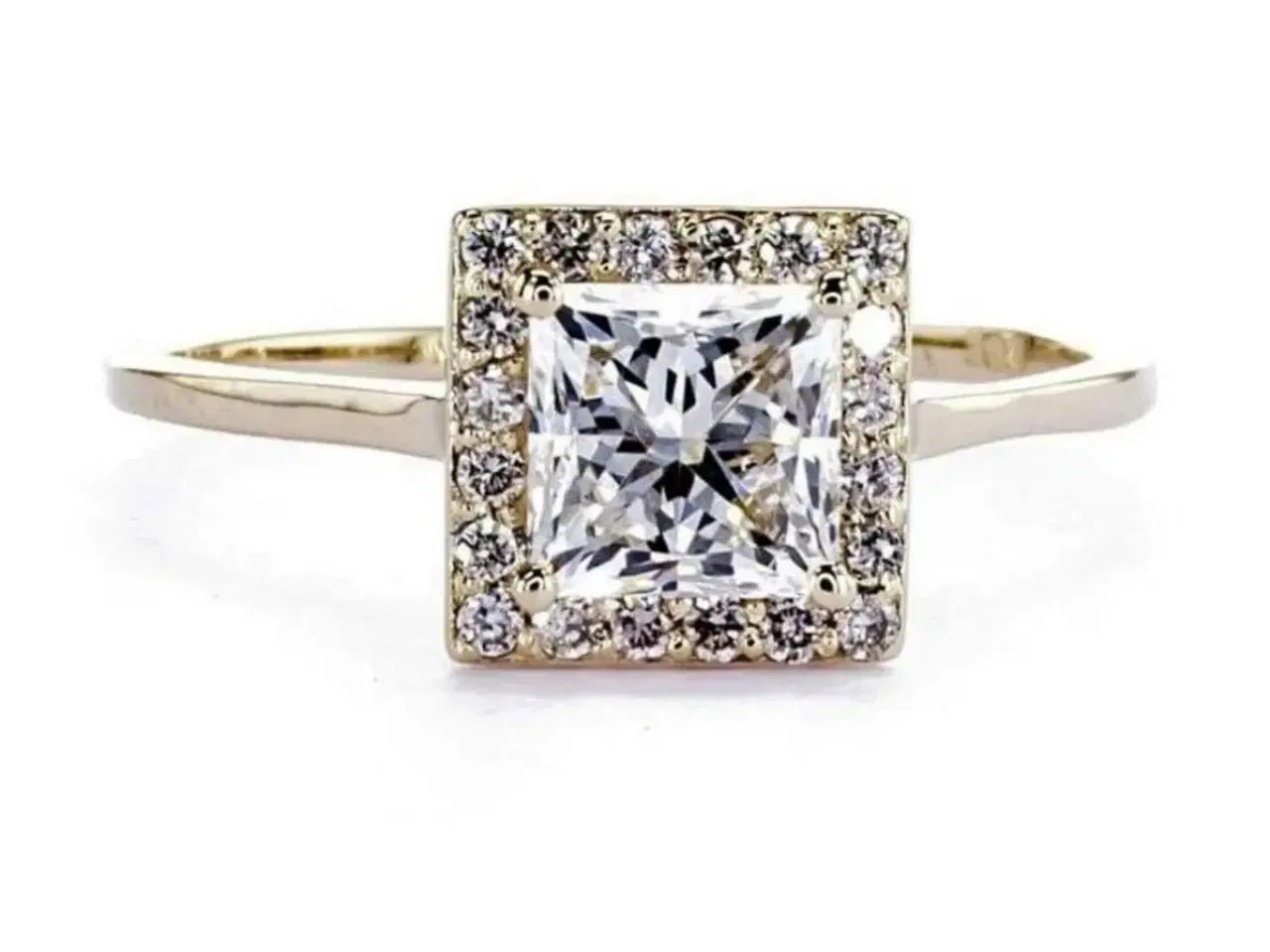 Billede 1 - Naturlig Diamantring 1.33ct (Forbedret klarhed)