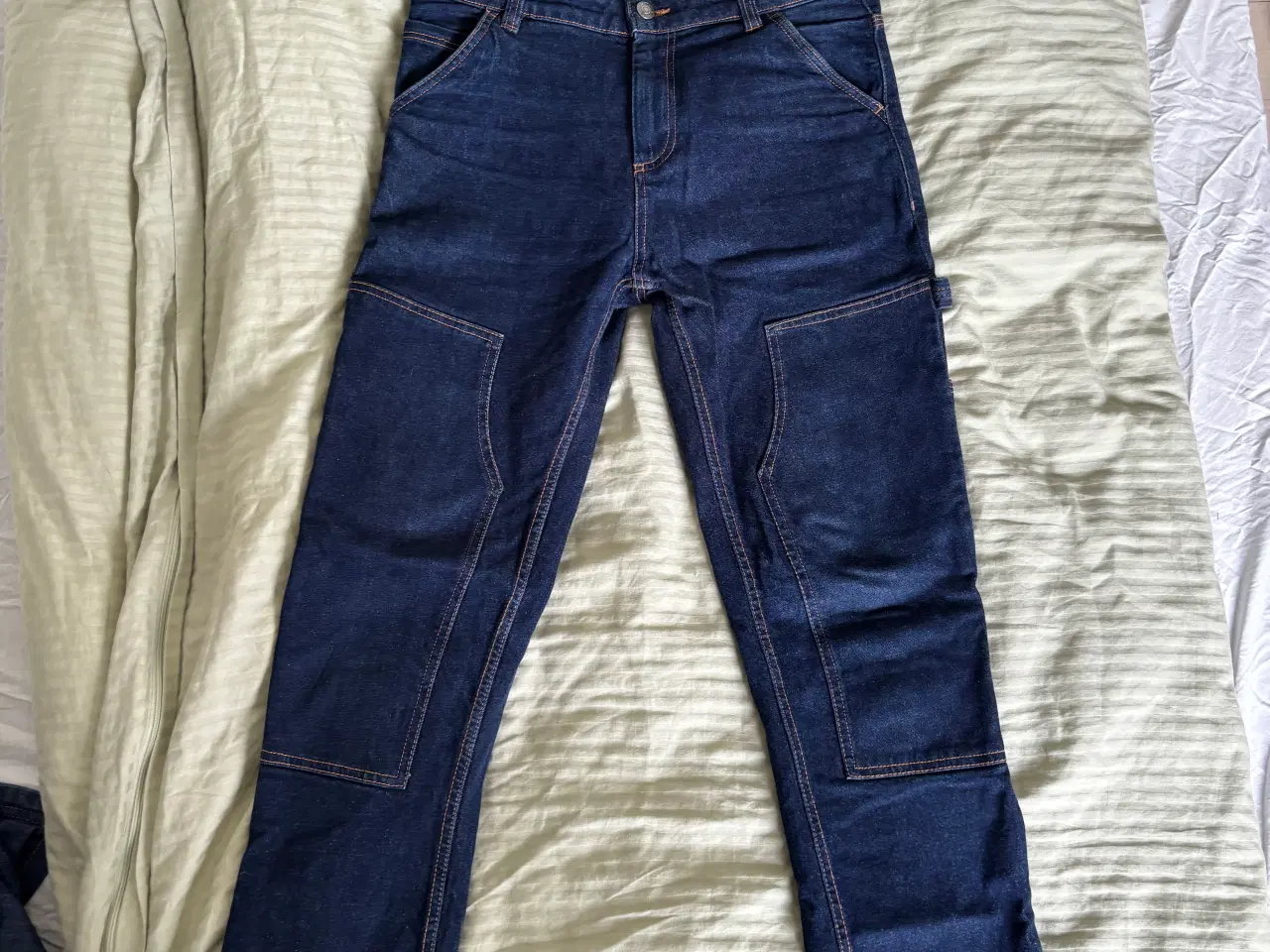 Billede 1 - Denim bukser i navy blå