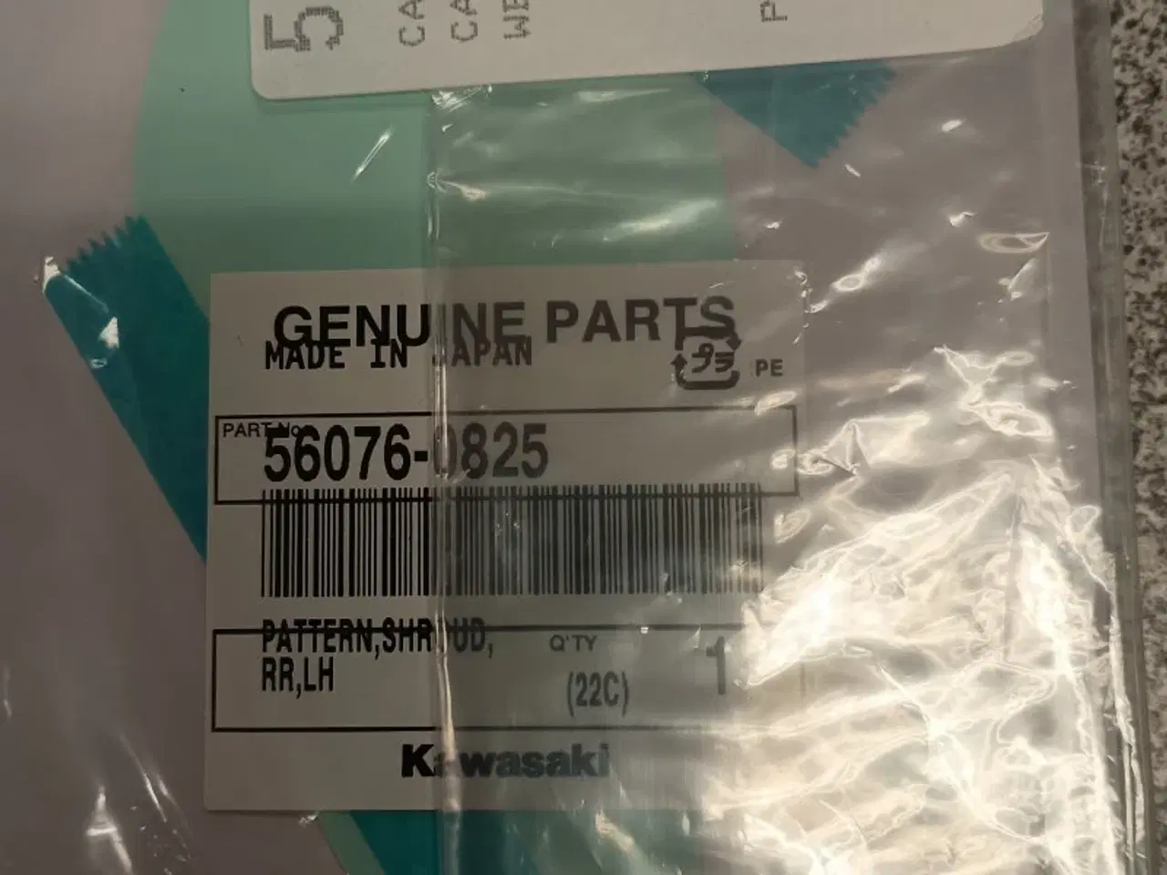 Billede 2 - Kawasaki staffering, PATTERN,SHROUD,RR,LH