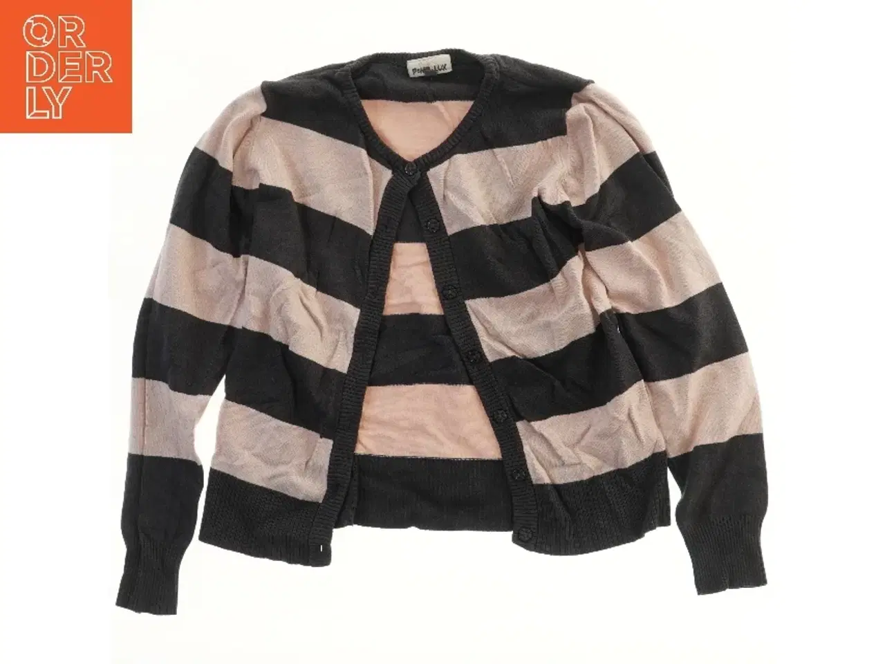 Billede 1 - Strikket cardigan med striber fra Pomp de Lux (str. 140)