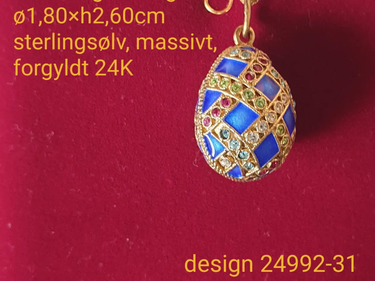 Billede 6 - Vedhæng i sterlingsølv 925 i Fabergé stil