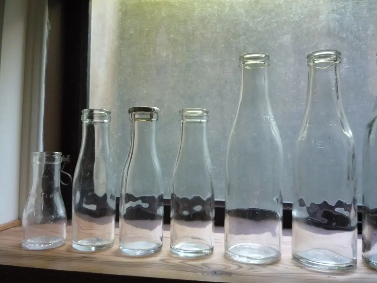 Billede 1 - Gamle mælkeflasker, flere størrelser
