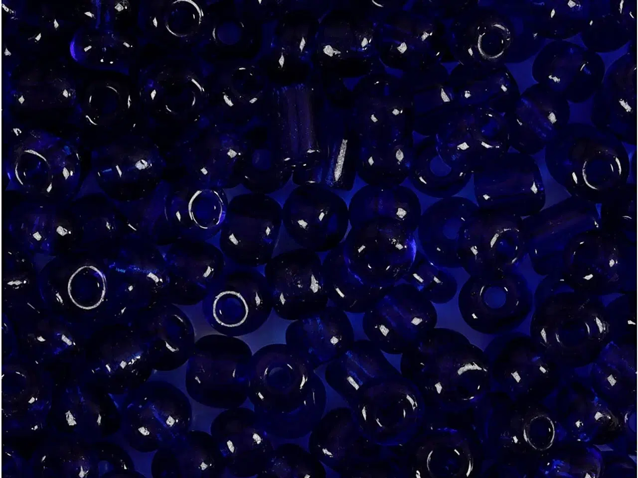 Billede 1 - Kobolt Blå Rocaiperler 4 mm - 25g til Smykker