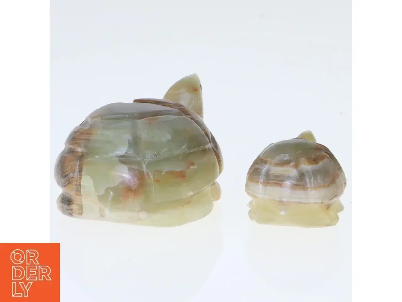 Billede 4 - Onyxfigurer af skildpadder (str. 7 cm. og 4,5 cm)