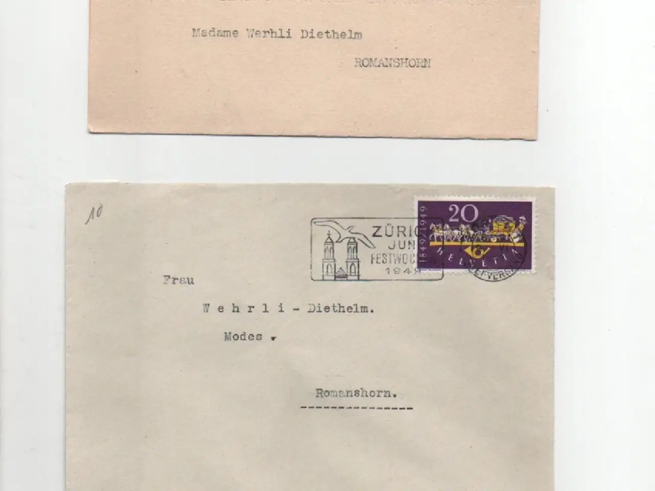 Billede 3 - Helvetia-Schweiz lot med konvolutter