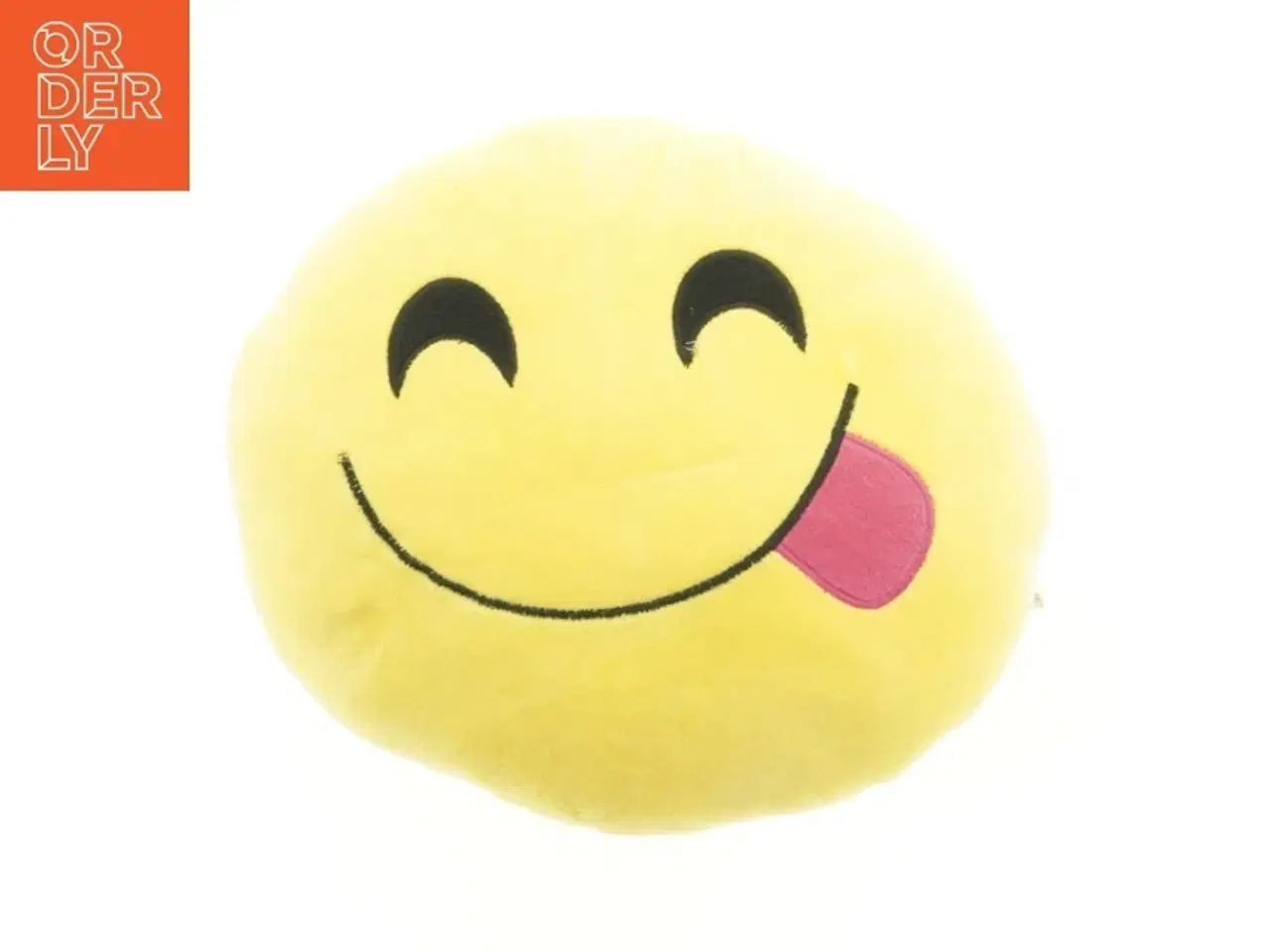 Billede 1 - Gul smiley pude (str. 33 x 30 cm)