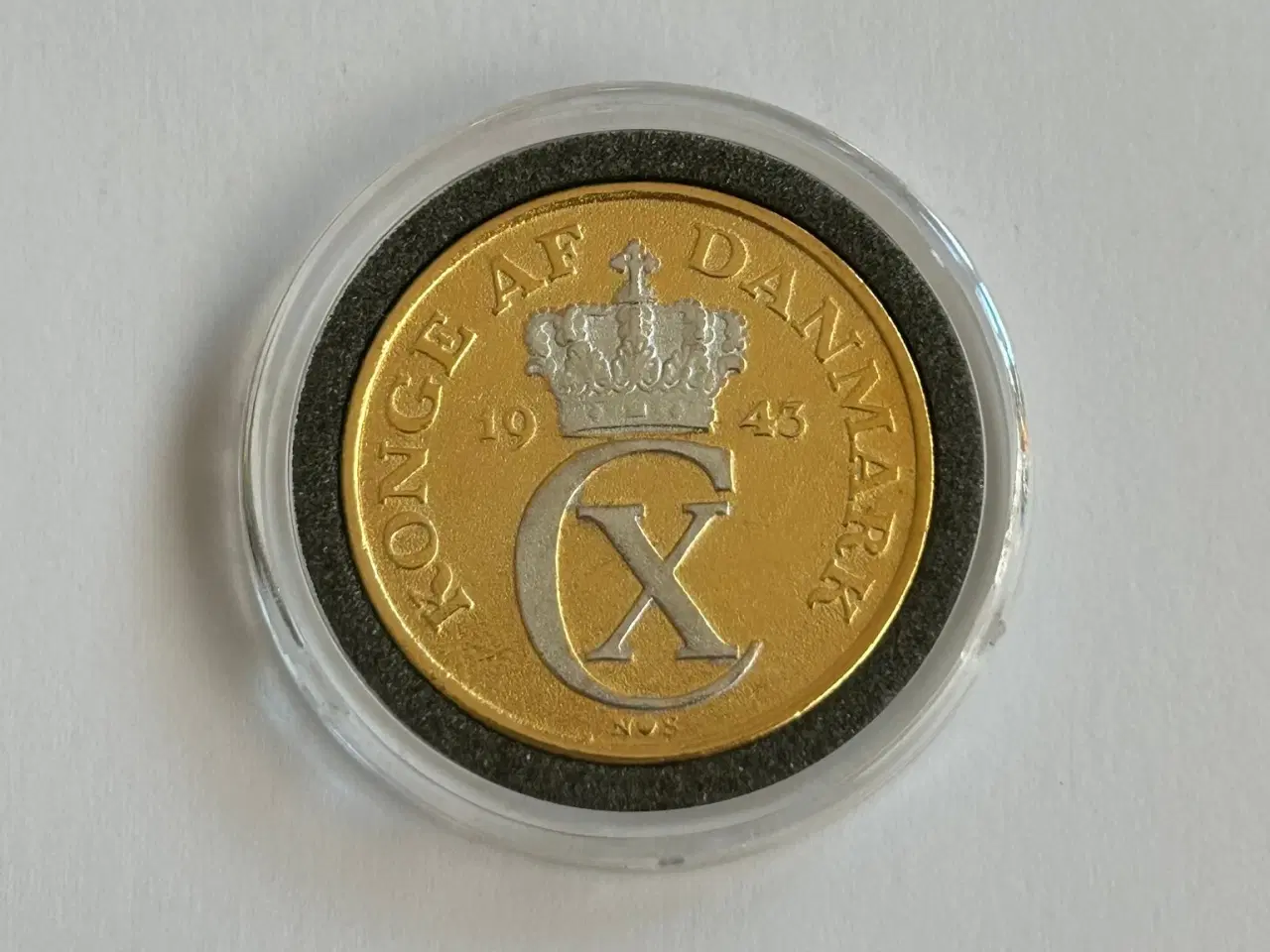 Billede 1 - 5 Øre 1943 - Forgyldt
