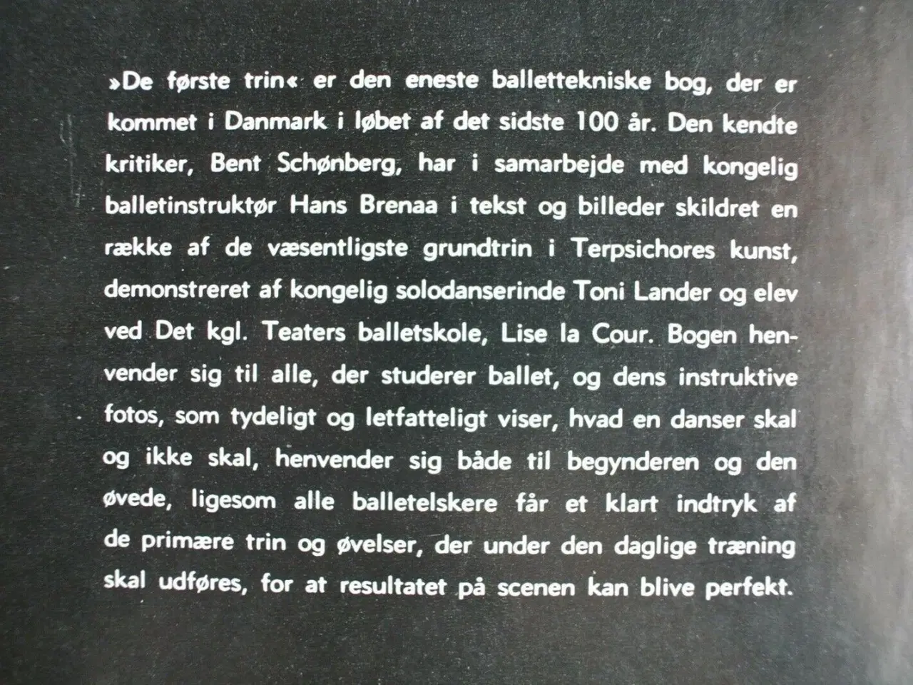 Billede 3 - de første trin - vejen til balletten, af bent schø