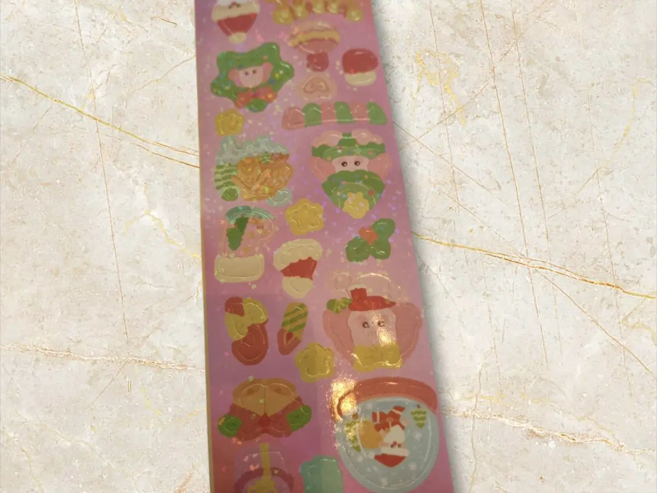 Billede 1 - Glitrende Julestemning – Festlige Juleklistermærke