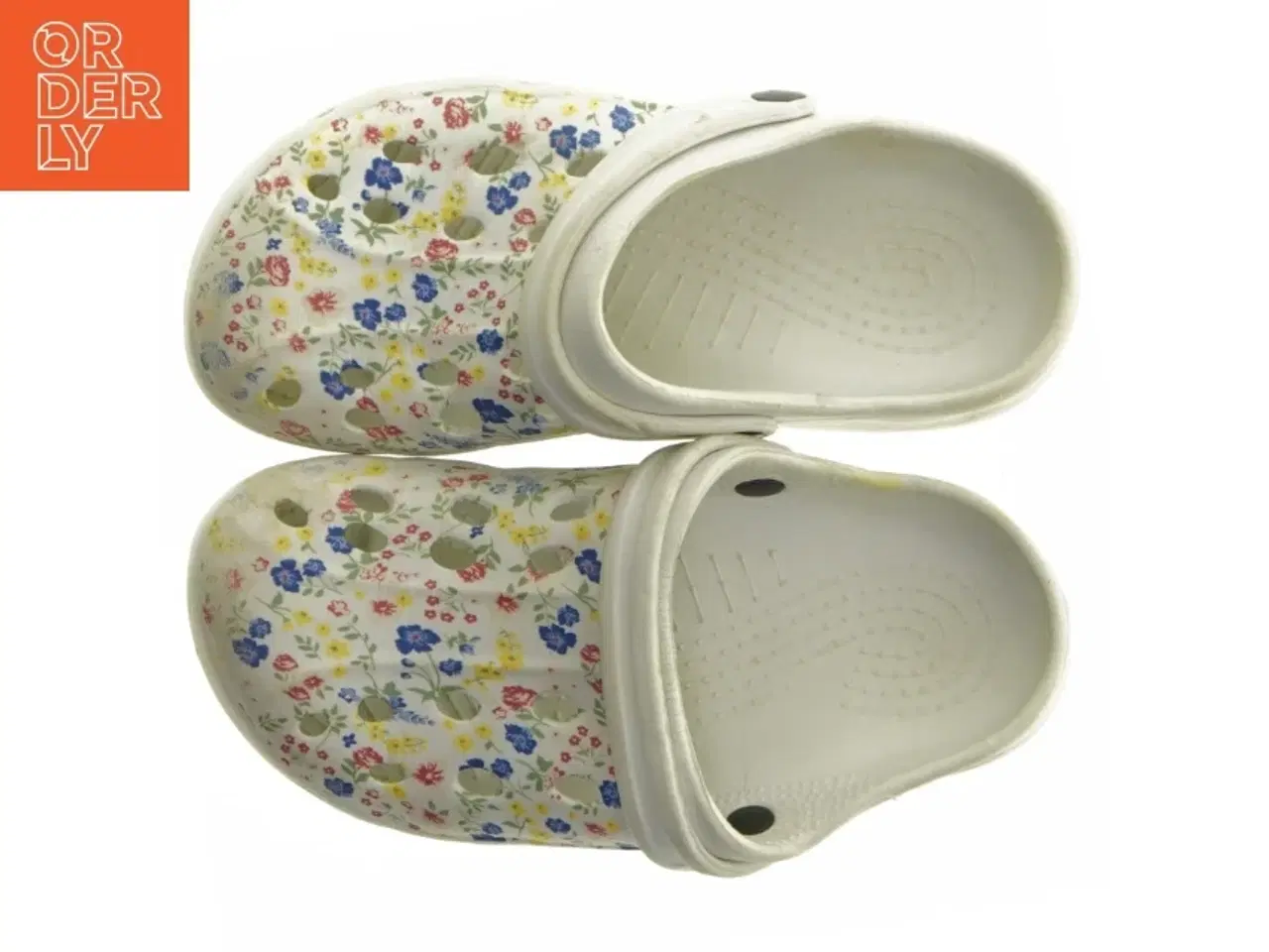 Billede 5 - Blomstrede træsko i størrelse 34 (str. 34 )