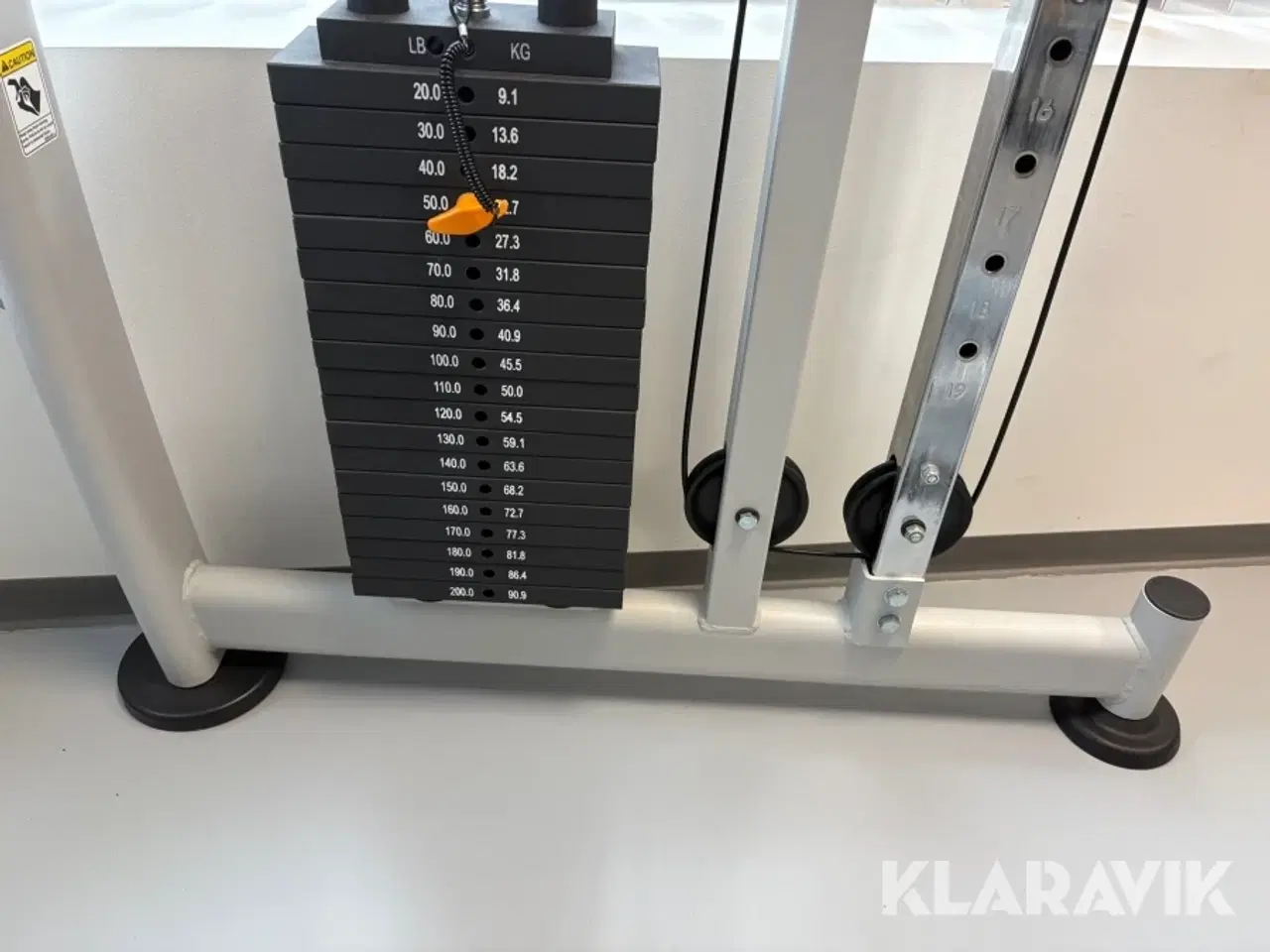 Billede 6 - Træningsmaskine (kabeltårn) Proteus inklusiv bænk og TRX bånd