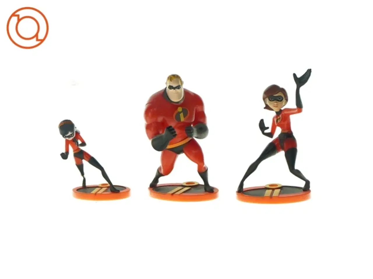 Billede 1 - "De utrolige"-figurer 4 stk. (str. 5 x 4 og 9 x 6 og 12 x 7 og 9 x 5cm)