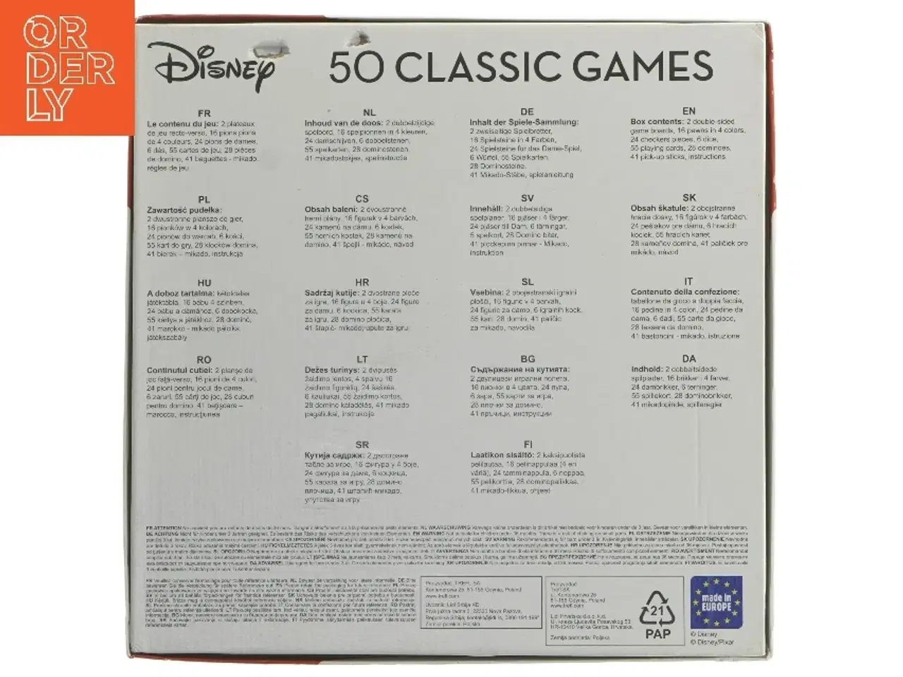 Billede 3 - Disney-spilsamling fra Trefl, Disney (str. 28x28 cm)