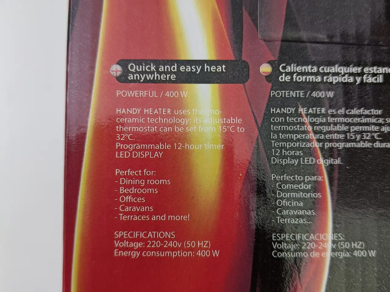 Billede 3 - NY! 400W Varmeblæser / Heater 15°C – 32°C