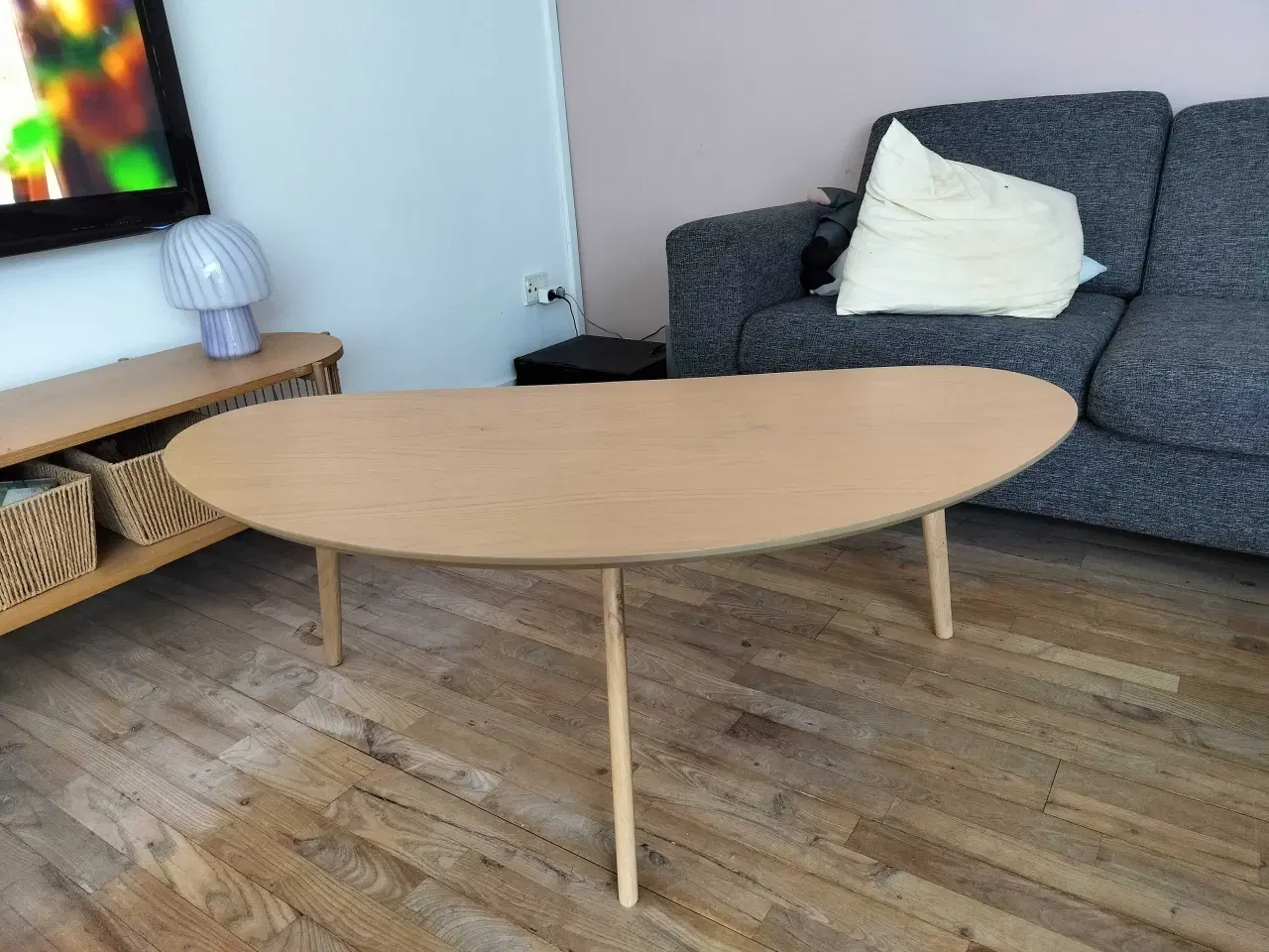 Billede 1 - Sofabord i egetræ 