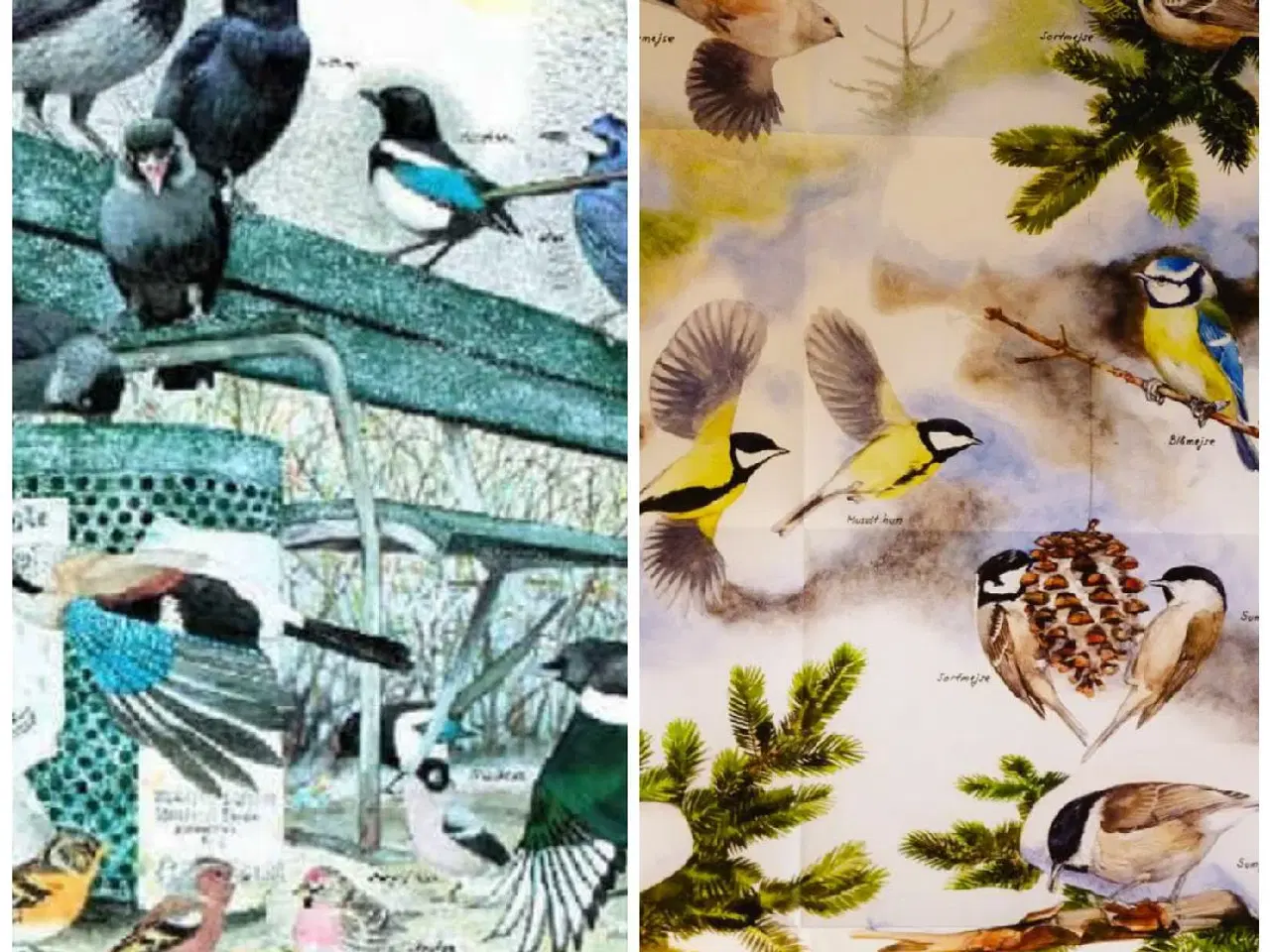 Billede 1 - 2 Fugle Kunstplakater
