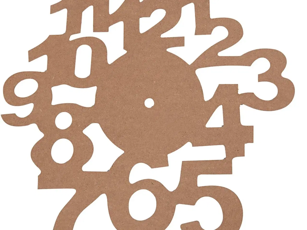 Billede 1 - Elegant Træurskive 30 cm - Perfekt til Urprojekter