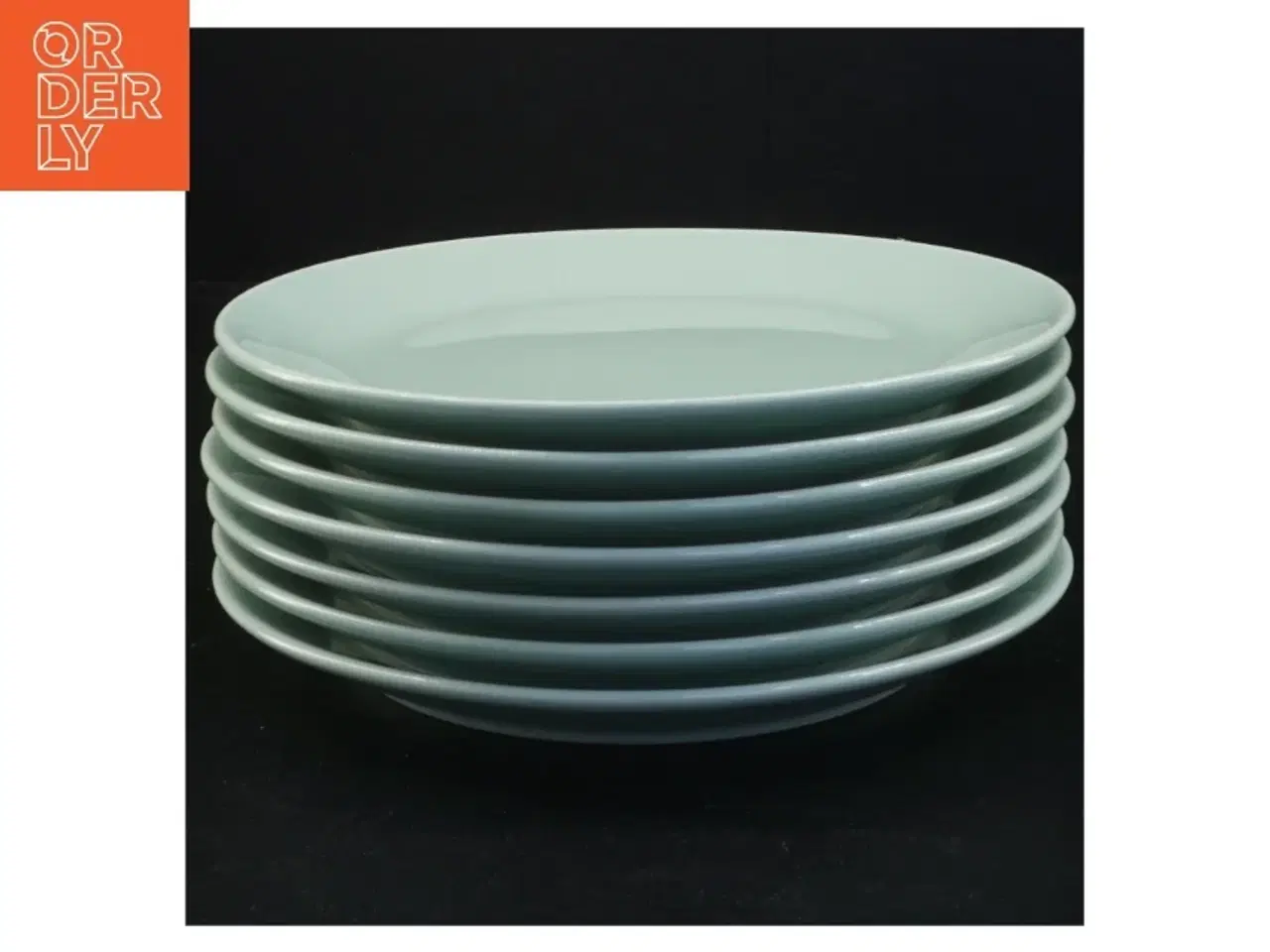 Billede 1 - 7 Porcelænstallerkener fra IKEA (str. Diameter 19 cm)