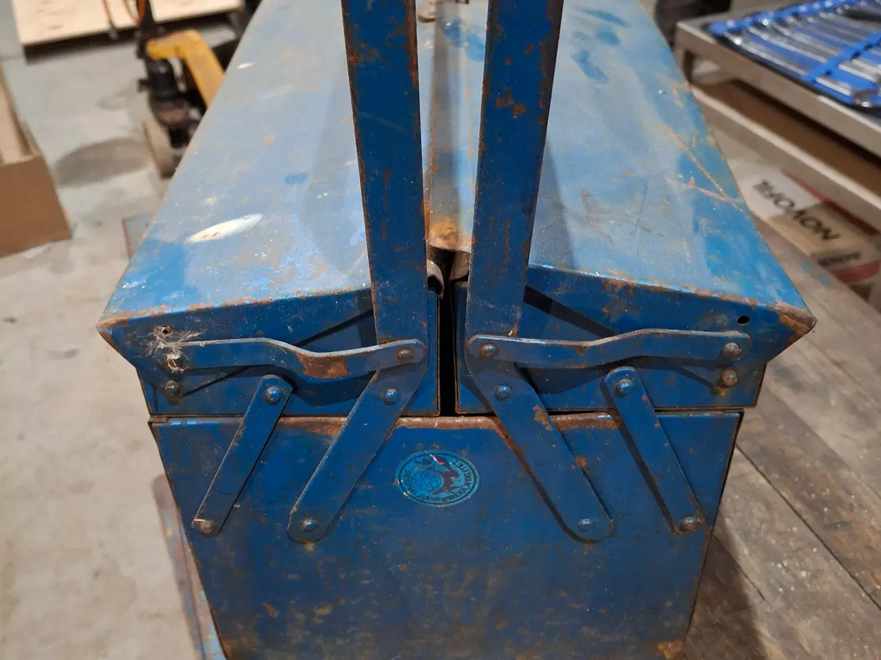 Billede 3 - Værktøjskasse med stativ til værktøjsvogn 