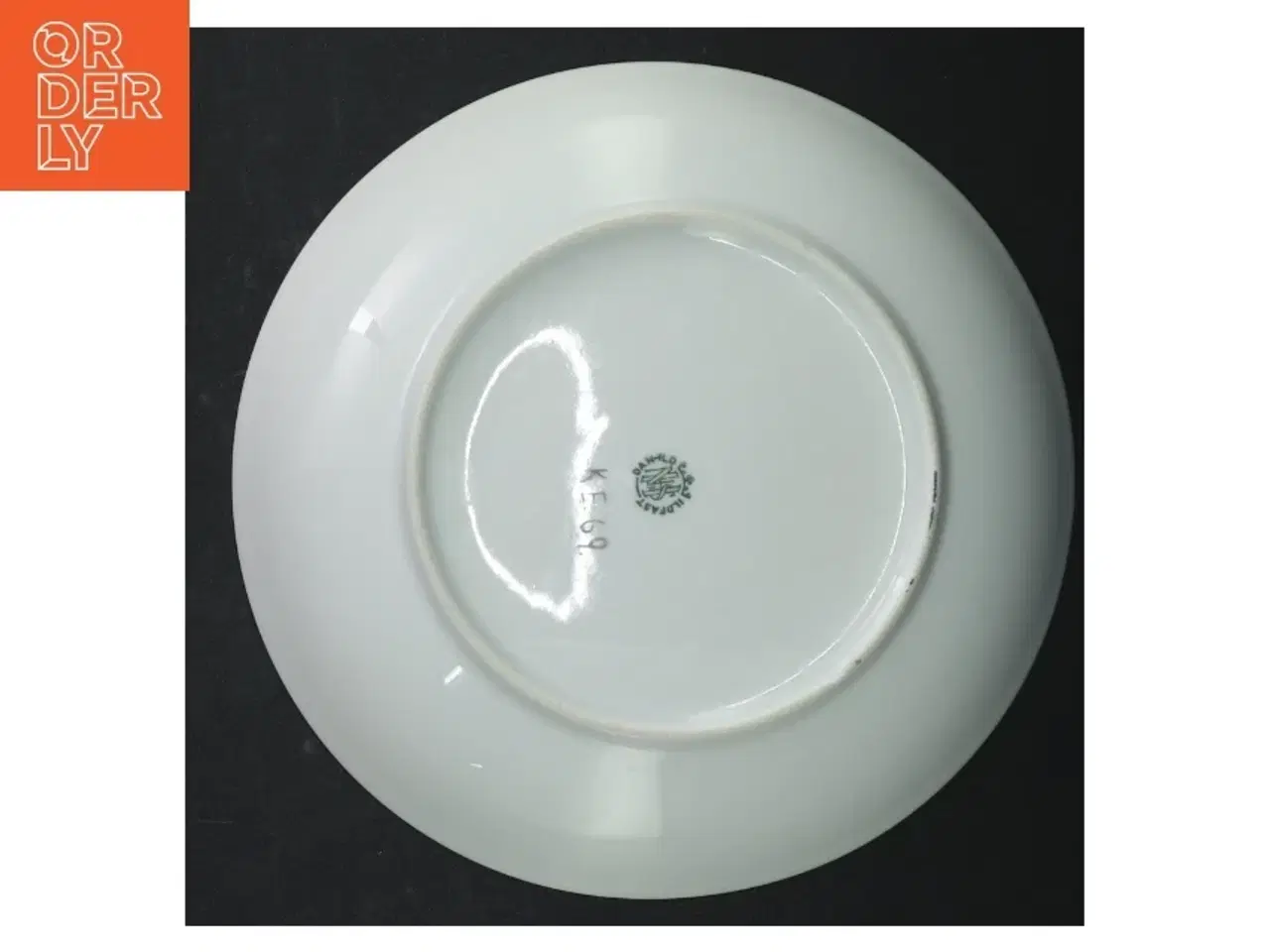 Billede 4 - Porcelænsfad med dekoration (str. Ø. 20 cm)
