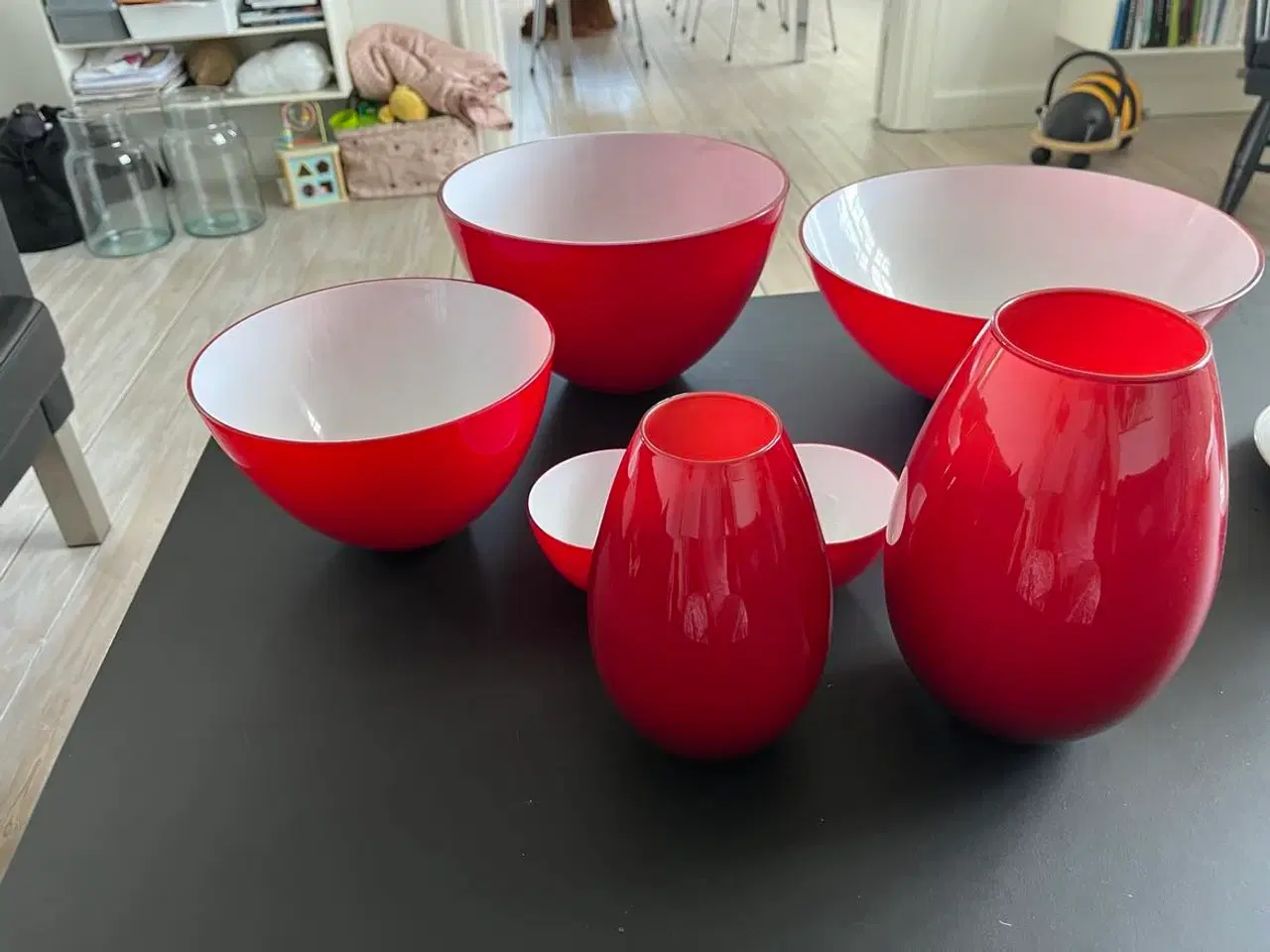 Billede 3 - Holmegaard skåle og vaser 