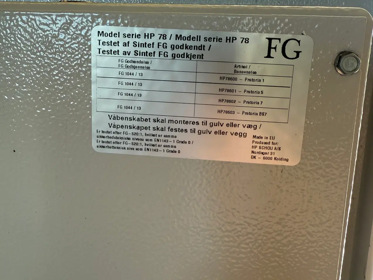 Billede 2 - Våbenskab til 9 våben