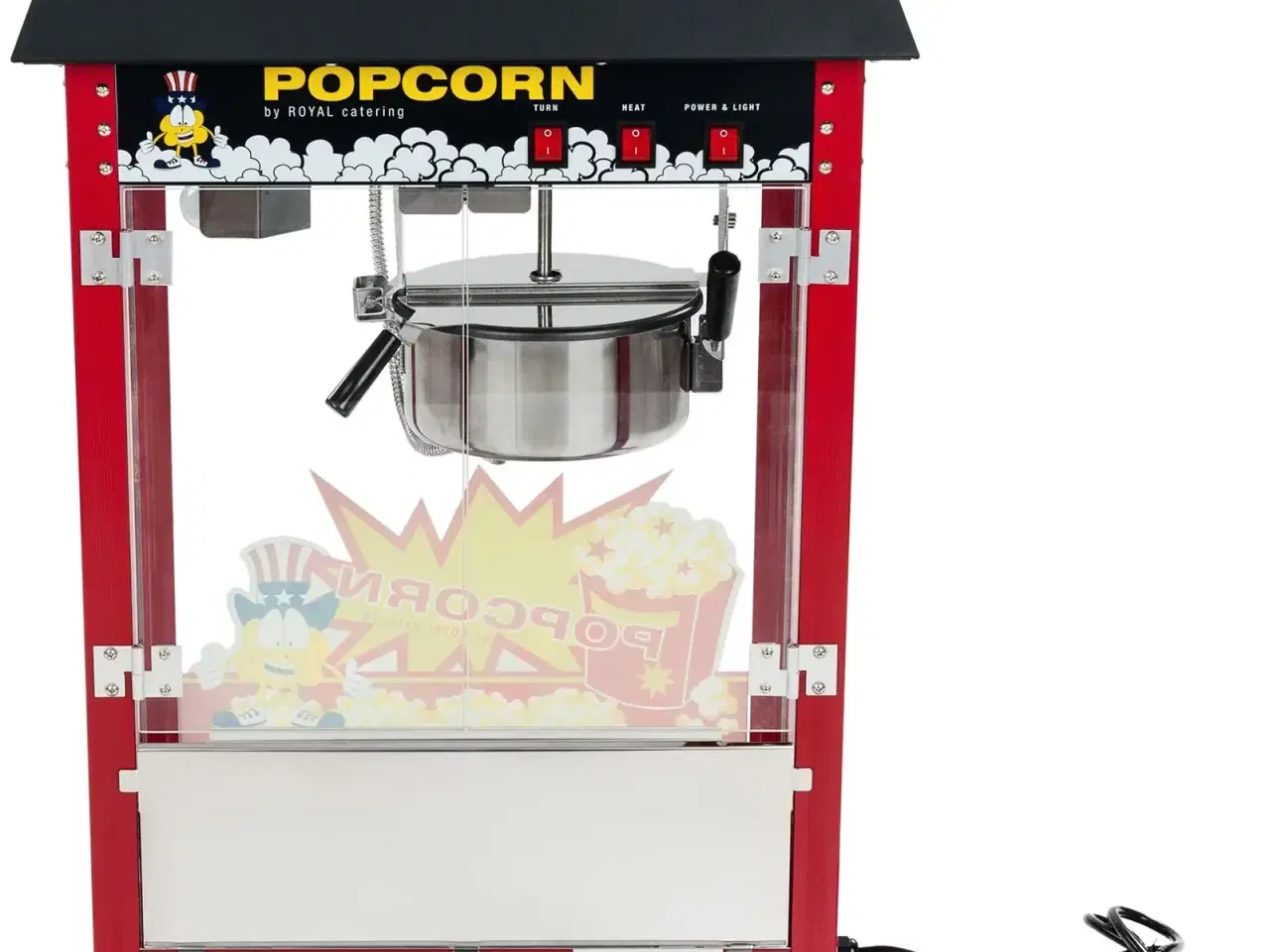 Billede 3 -  Popcornmaskine 88 L – 1500 W – sort tag