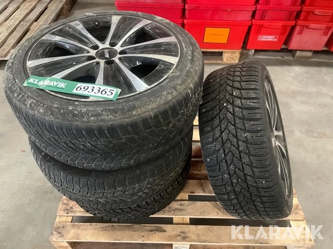 Billede 1 - Alufælge med vinterdæk Alutec 18”  5hul