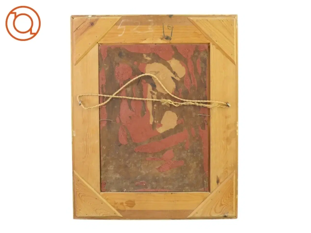 Billede 2 - Maleri med guldramme (str. 46 x 37 x 6 cm)