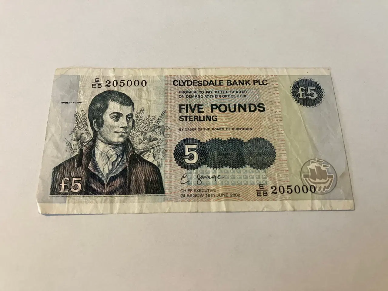 Billede 1 - 5 Pounds Scotland 2002