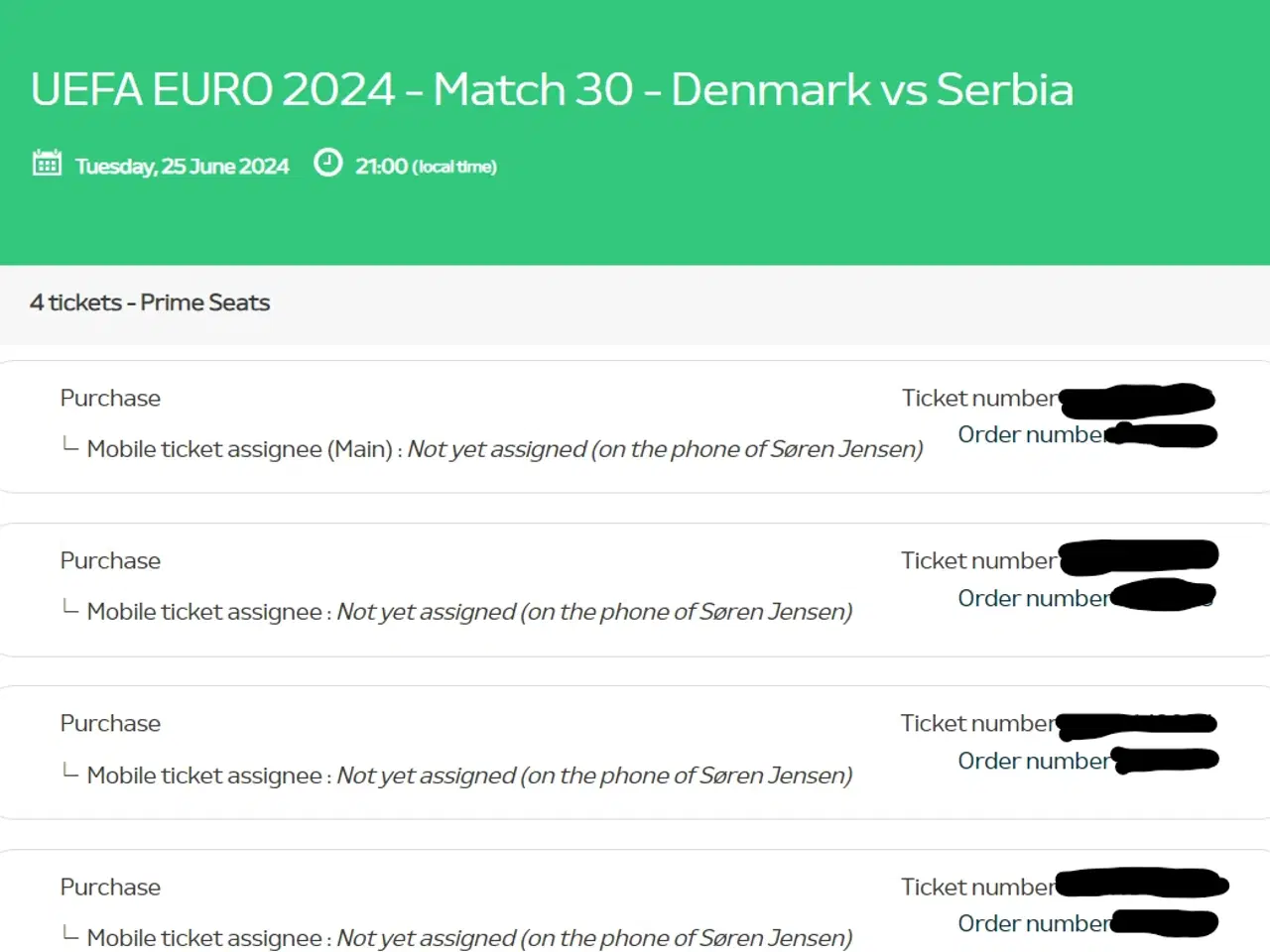 Billede 1 - UEFA EURO 2024 - Danmark vs Serbien
