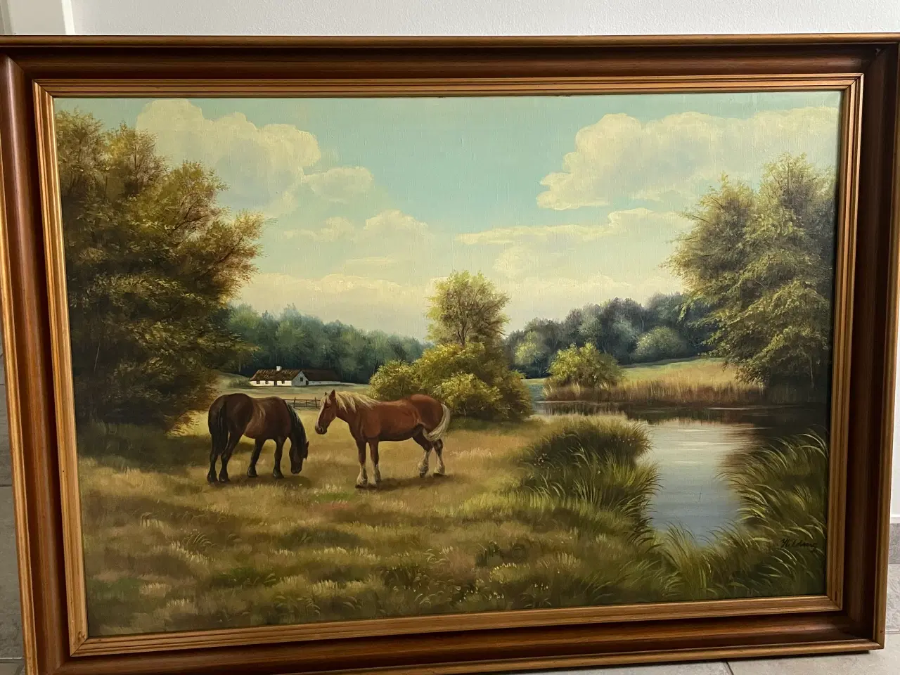 Billede 1 - Landskabs maleri b 109cm x h 79 cm
