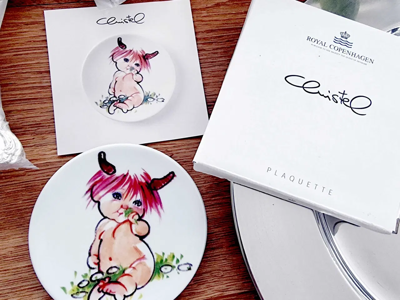 Billede 1 - 12 Royal copenhagen Stjernetegn plaquette ALLE mnd