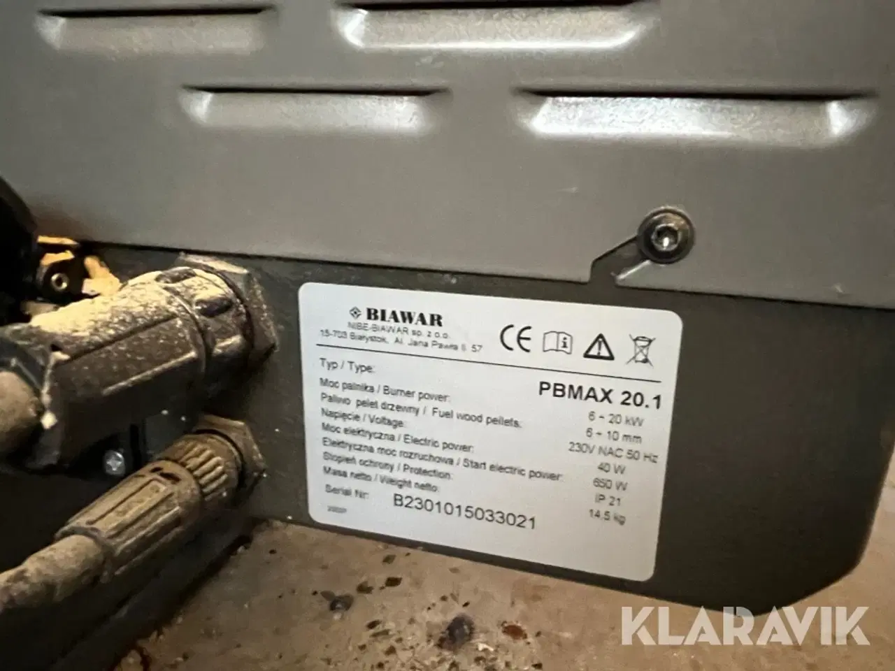 Billede 9 - Pillefyr Vølund Pellux 200E med 300 Liter magasin