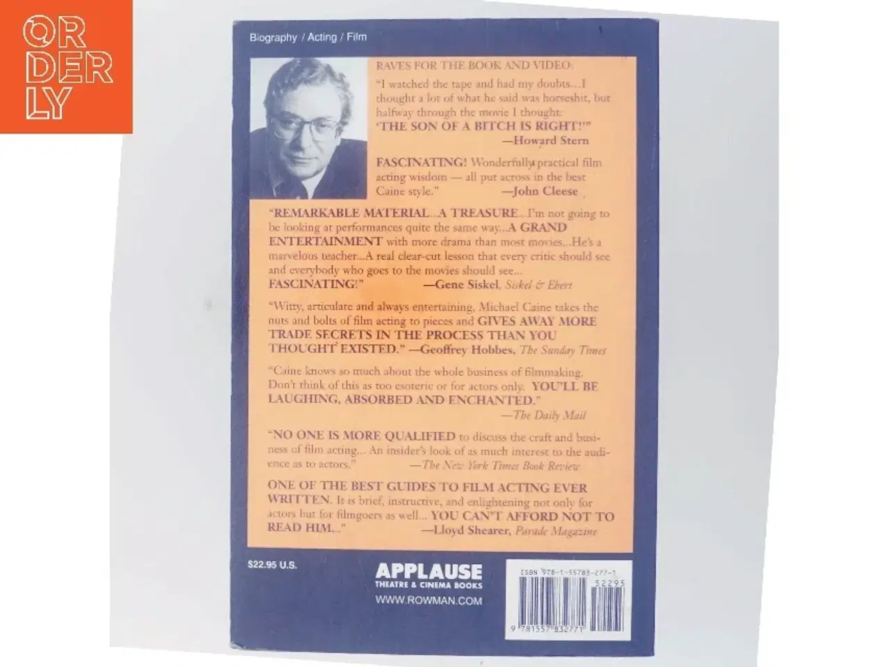 Billede 3 - Acting in film : an actor's take on movie making af Michael Caine (Bog)