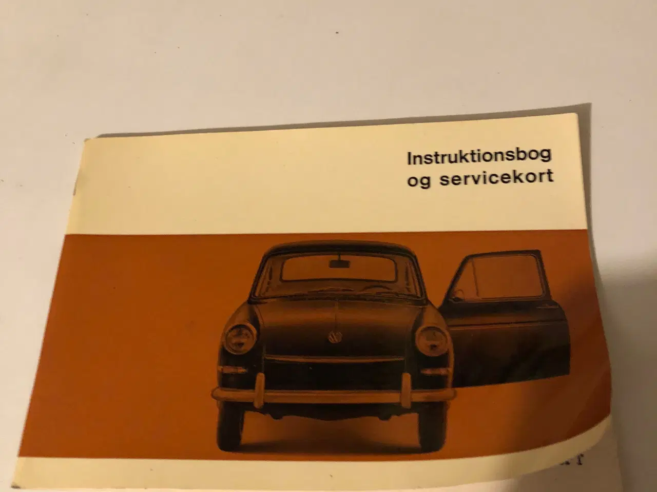Billede 1 - vw instruktionsbog
