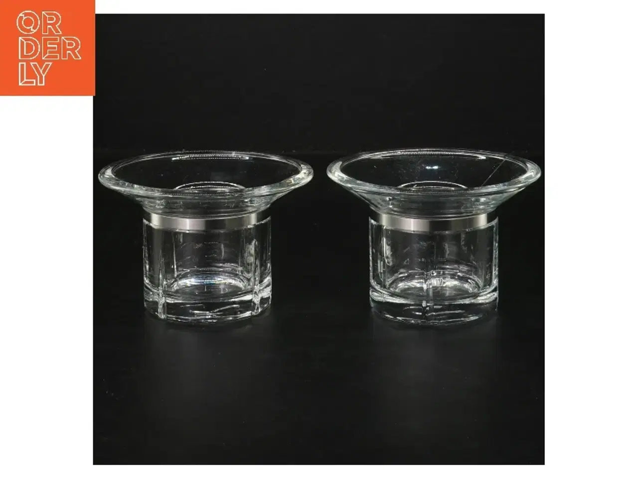 Billede 1 - To glas fyrfadsstager fra Rosendahl (str. Ø 11 cm)